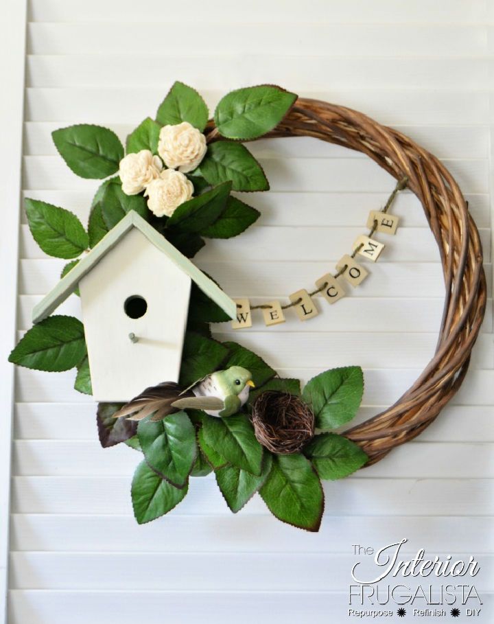 How to Do Birdhouse Summer Wreath