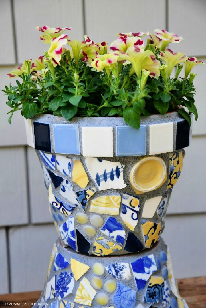 How to Make Mosaic Flower Pots at Home