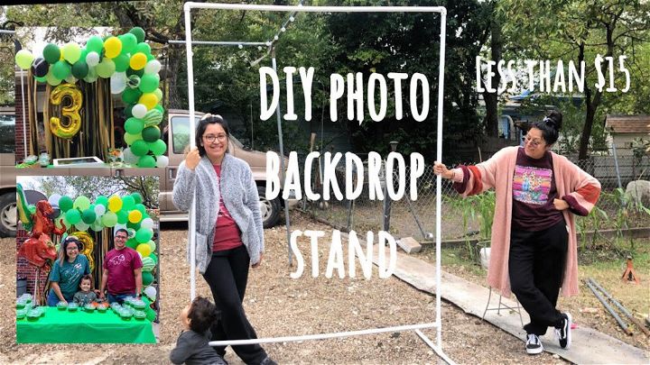 Make Your Own PVC Photo Backdrop Stand for Less Than $15
