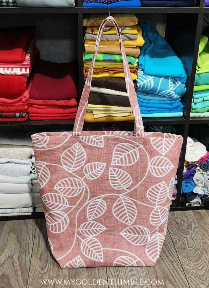 How to Sew a Tote Bag With Flat Bottom