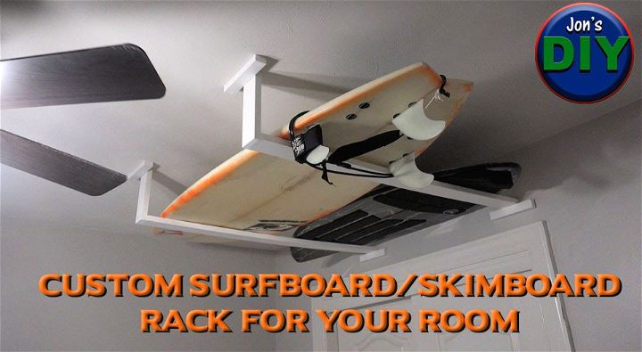 Make Your Own Ceiling Surfboard Rack