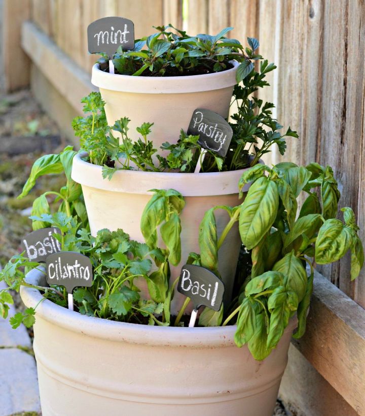 Make Your Own Stacked Garden to Grow Fresh Herbs