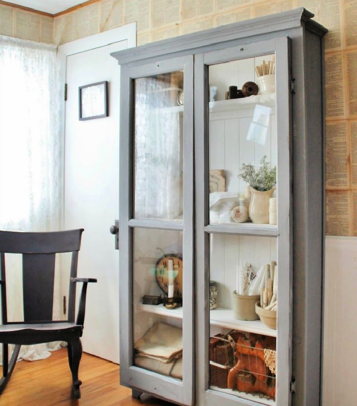Making an Antique Cupboard Using Old Windows