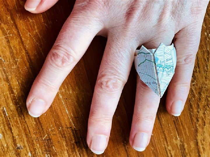 Origami Heart Ring Step-by-Step Instructions