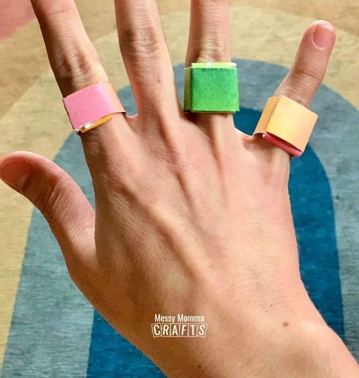 Fun Origami Paper Ring for Kids