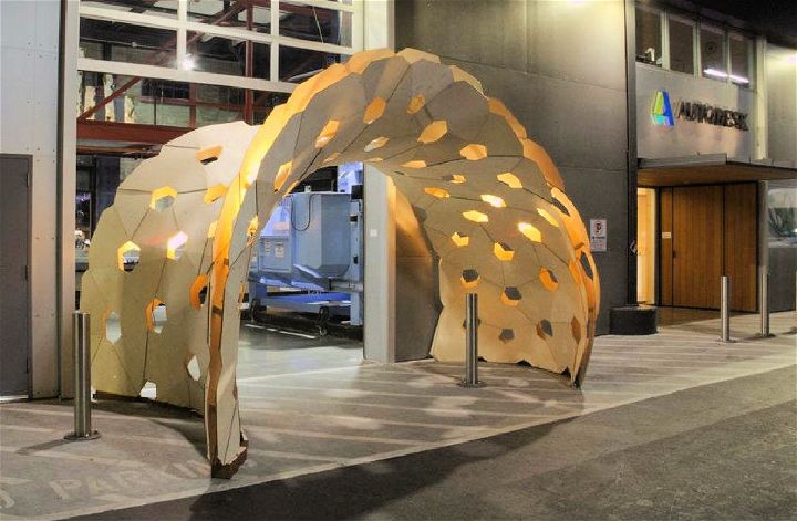 Plywood Bending Active Pavilion Idea