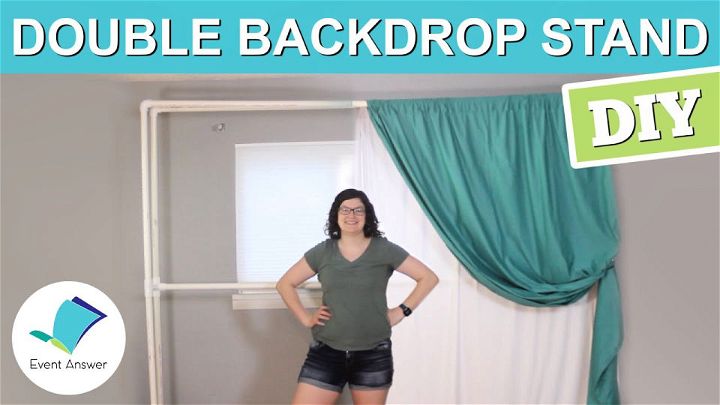 DIY PVC Double Backdrop Stand