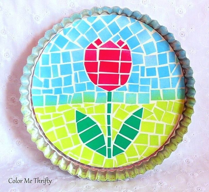 Quick and Easy DIY Faux Mosaic Art