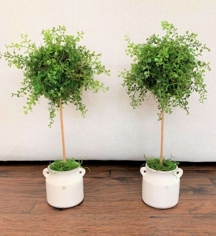 Quick and Easy DIY Faux Topiary Trees