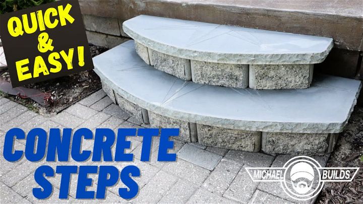 Quick and Easy to Build Concrete Steps