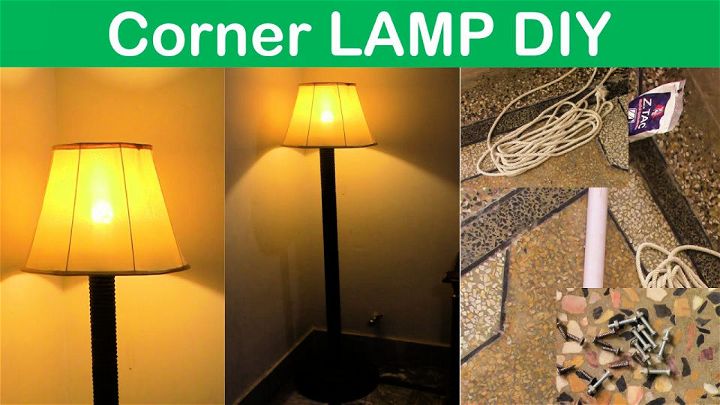 Simple DIY Corner Standing Lamp
