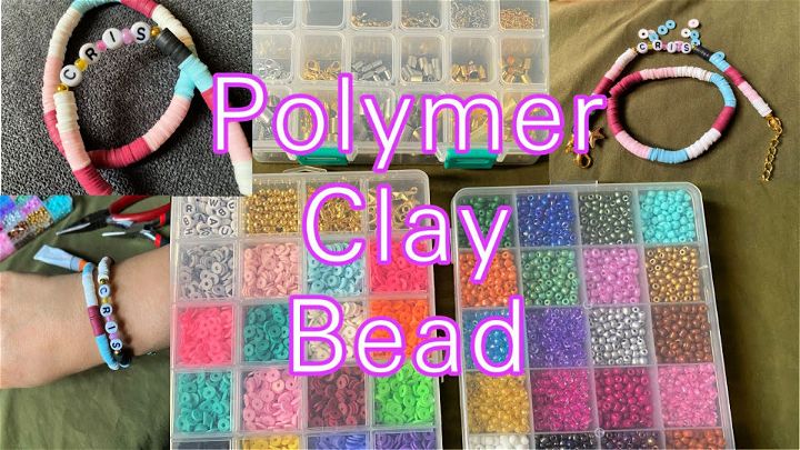 . Simple DIY Polymer Clay Beads Bracelet 