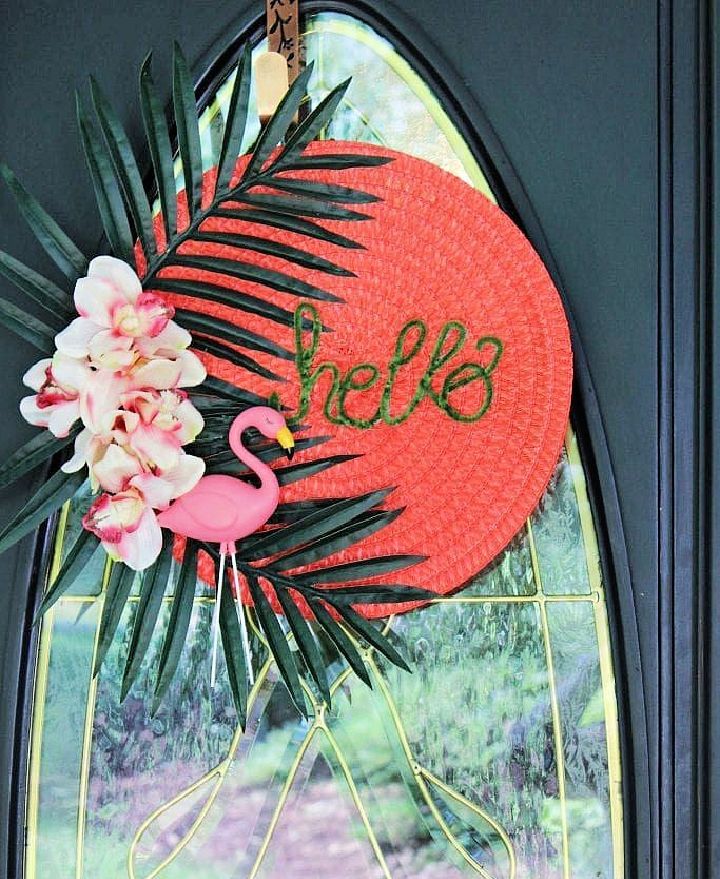 Summer Wreath Made From Dollar Store