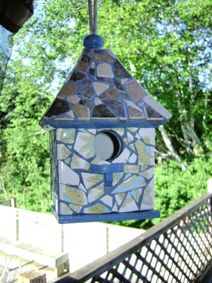 Making a Birdhouse Out of Broken Tile