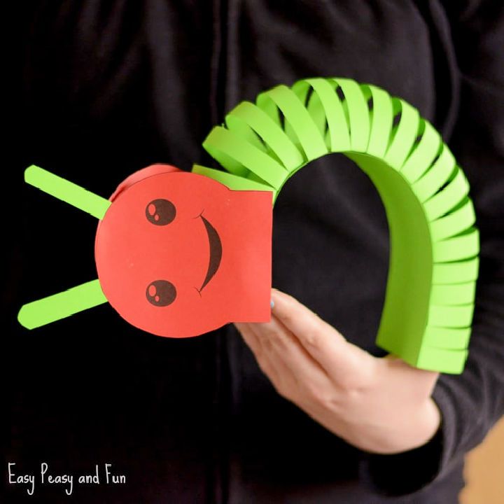 Adorable 3d Paper Caterpillar Craft