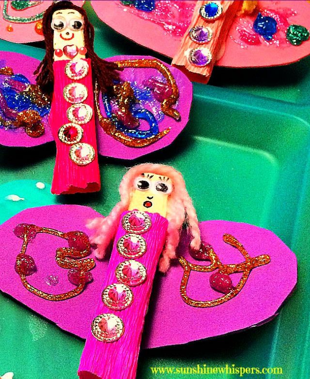 Adorable Clothespin Fairy Craft for Kids