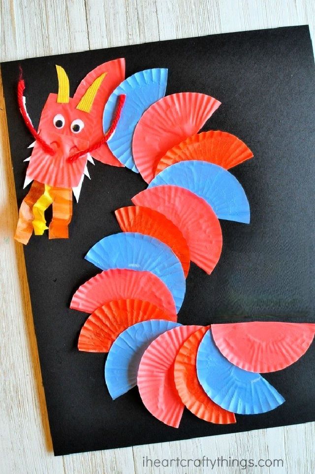 Awesome DIY Cupcake Liner Dragon