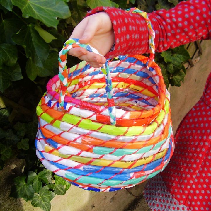 Beautiful Plastic Bags Basket Craft