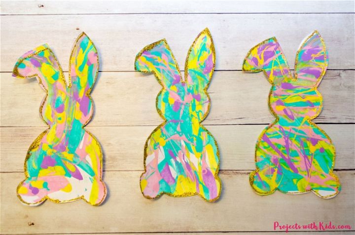 Bunny Scrape Painting Art Project