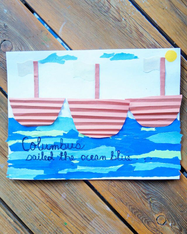 Columbus Day Boat Craft for Toddlers