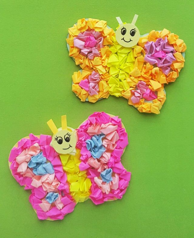 Make Your Own Crumpled Paper Butterfly