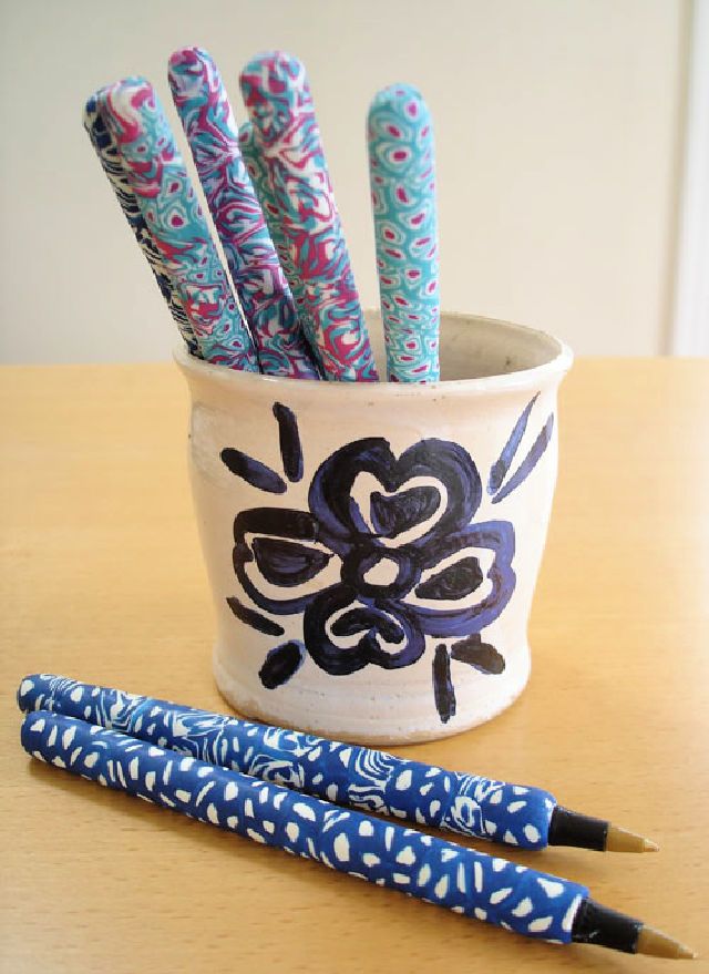 Creative Polymer Clay Covered Pens Craft