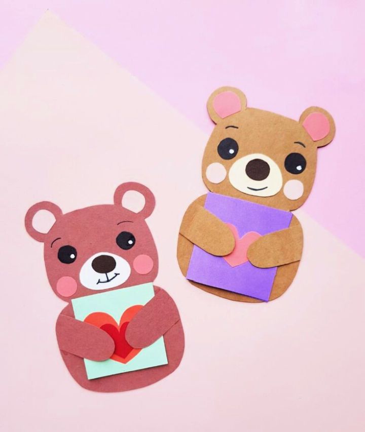 Cute Love Bear Cards for Valentine’s Day