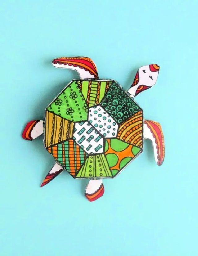 Cute Paper Turtle Crafts for Adults