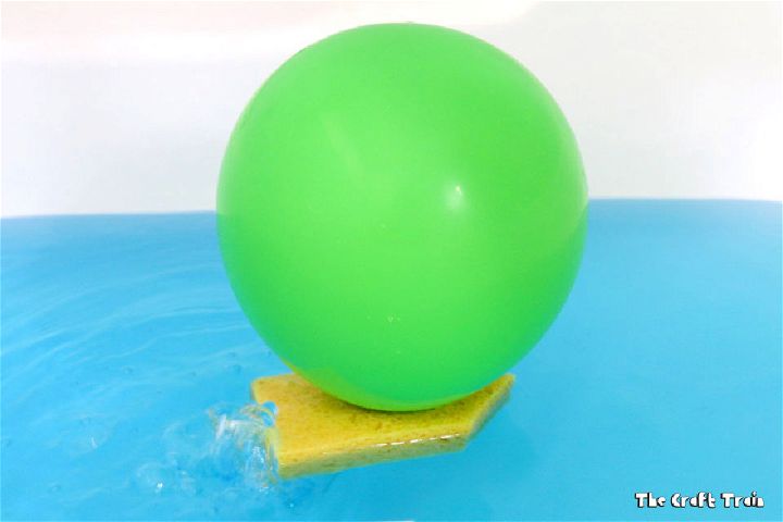 DIY Balloon Powered Sponge Boat That Float
