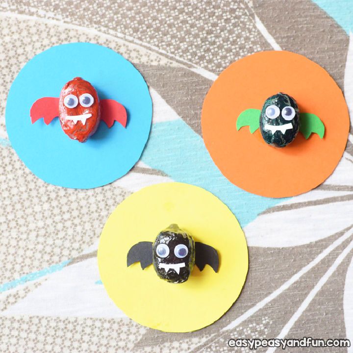 DIY Bat Painted Rocks Step by Step Instructions