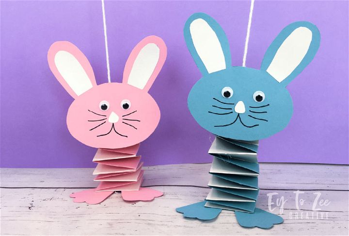 DIY Bouncing Bunny Using Cardstocks