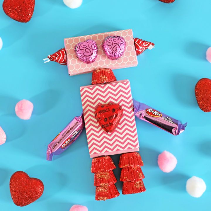 DIY Candy Robot for Valentine