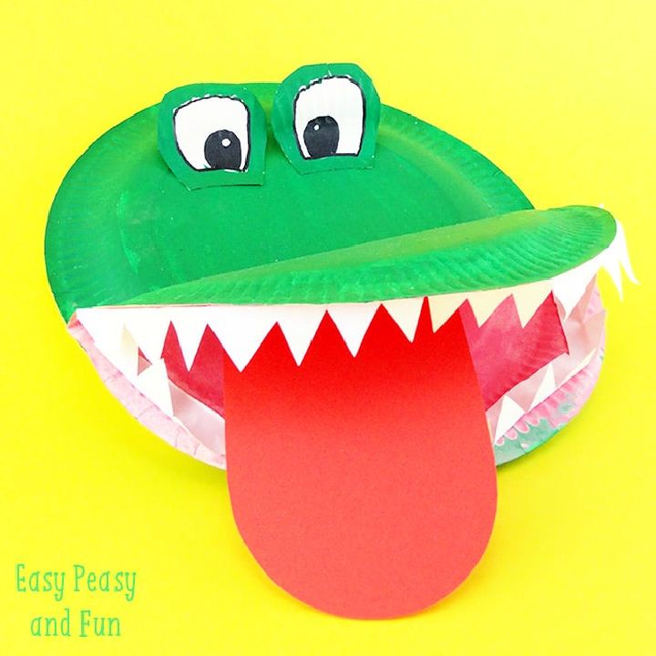 Paper Plate Crocodile Activities for Kids