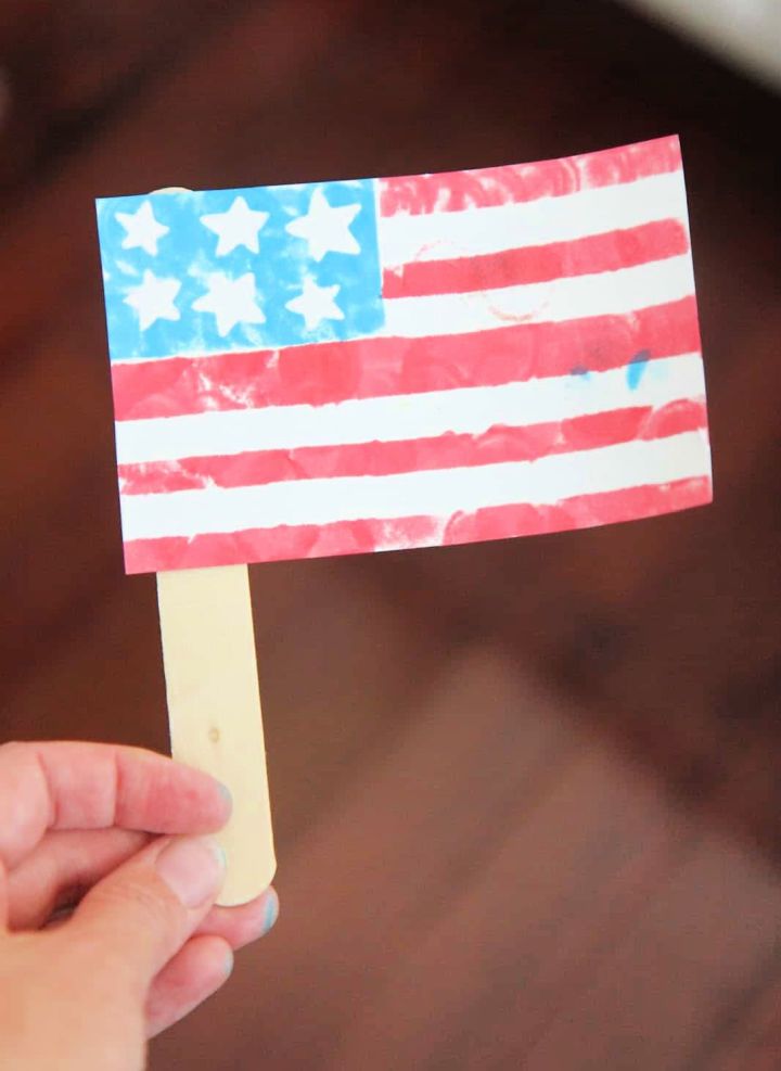 DIY Fourth of July Flag for Toddlers