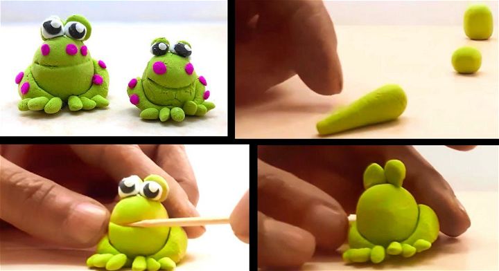 DIY Frog in Paper Clay