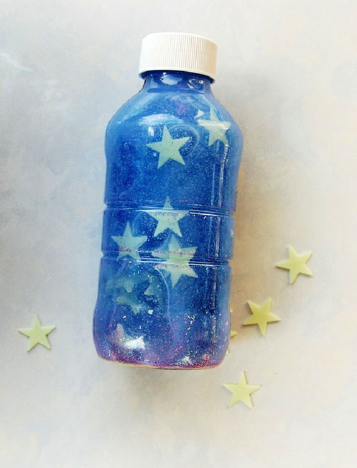 DIY Glowing Sensory Bottle for Bedtime 