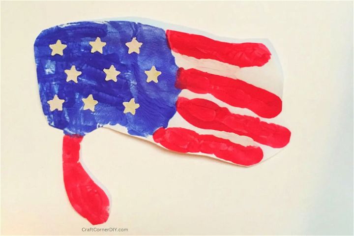DIY Handprint Flag for Memorial Day