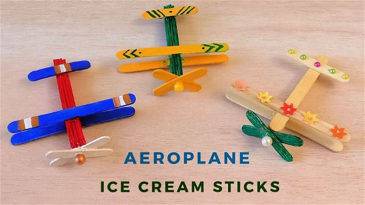 DIY Ice Cream Stick Aeroplane