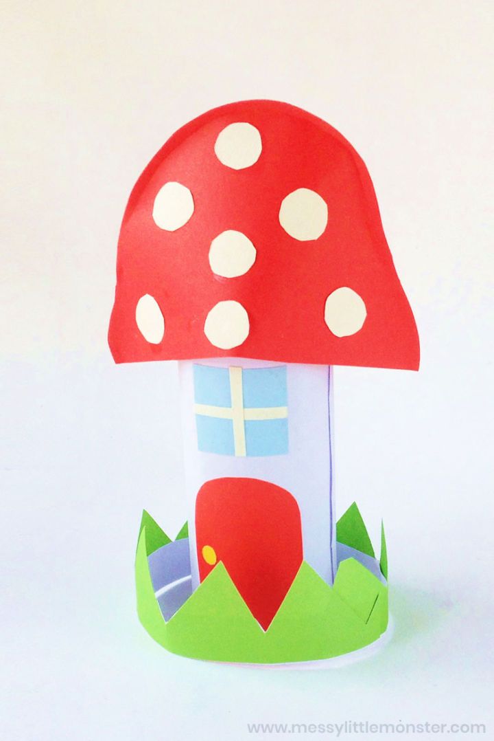 Mushroom Fairy Garden House for Preschoolers