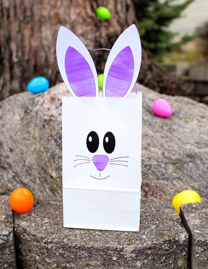 DIY Paper Bag Bunny at Home