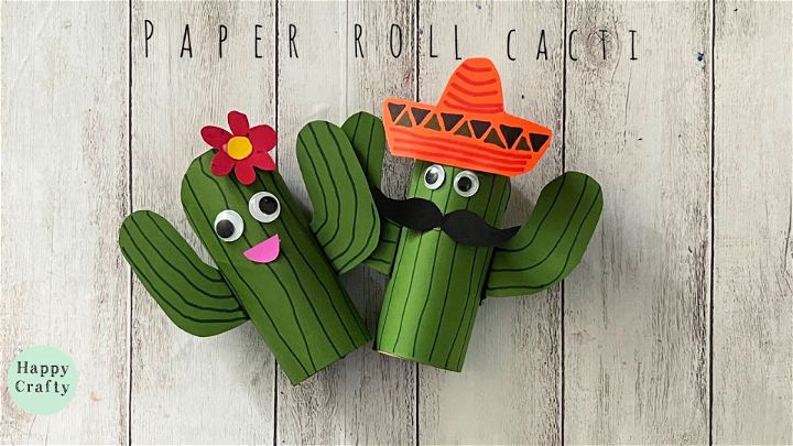 DIY Paper Cacti Decorations for Cinco de Mayo