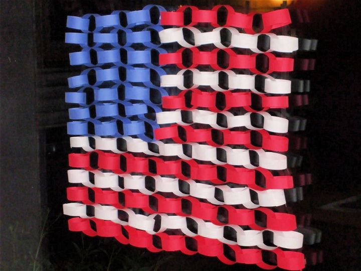 DIY Paper Chain American Flag