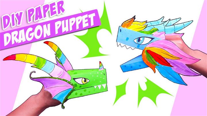 DIY Paper Dragon Puppet for Preschool