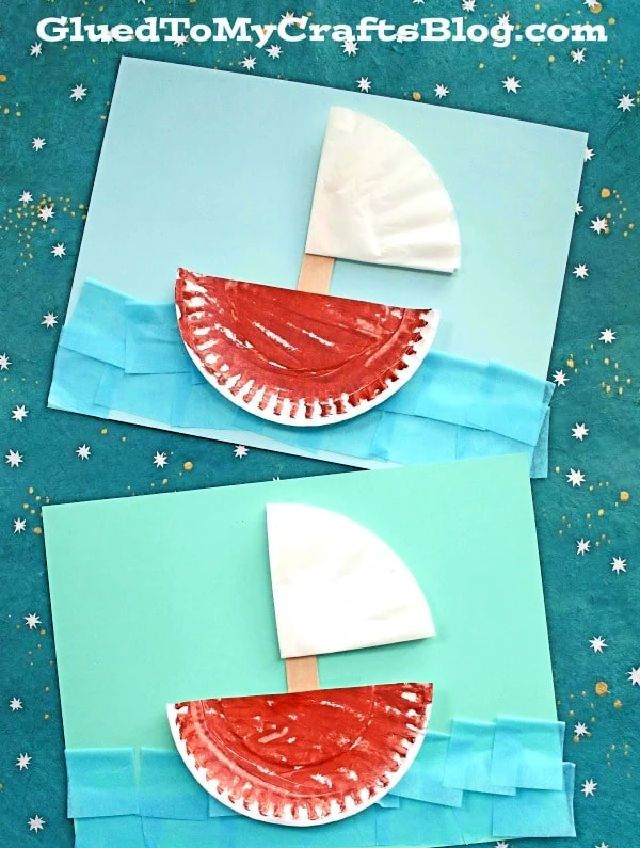 DIY Paper Plate and Coffee Filter Boat
