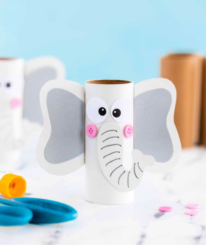 DIY Paper Roll Elephant