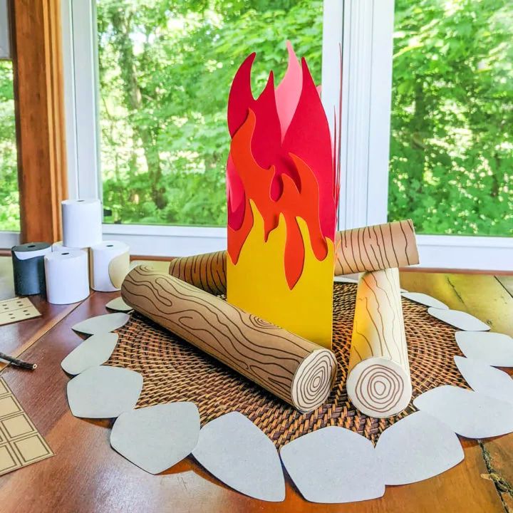 DIY Pretend Play Camp Fire