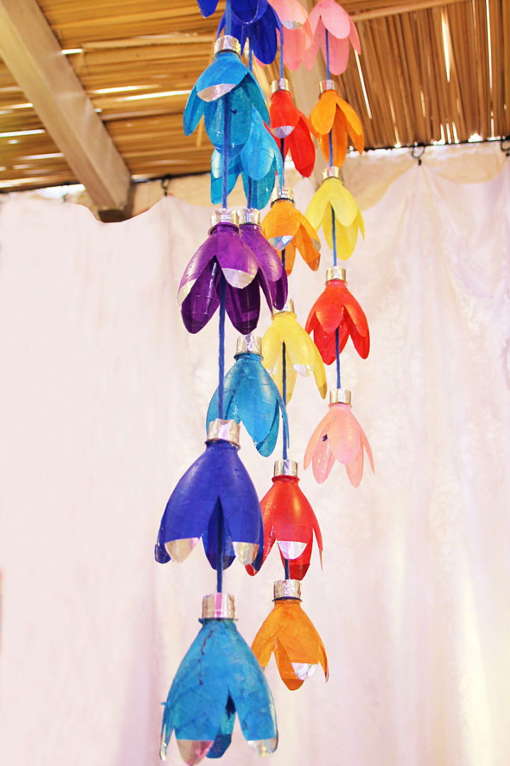 DIY Plastic Bottle Flower Mobile