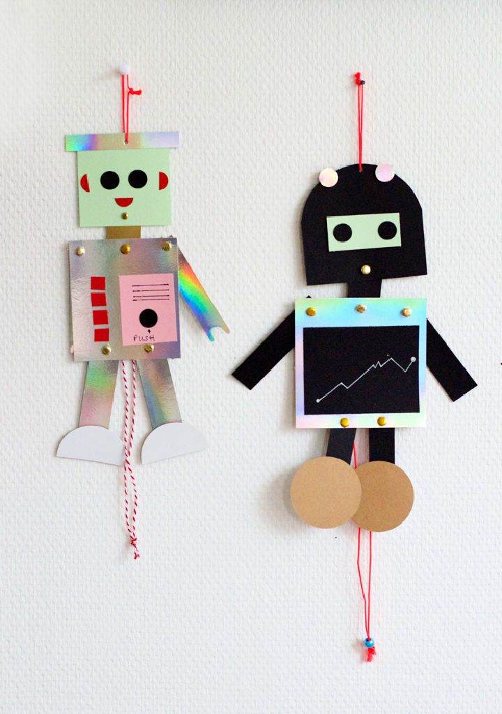 DIY Robot Puppets for Kids