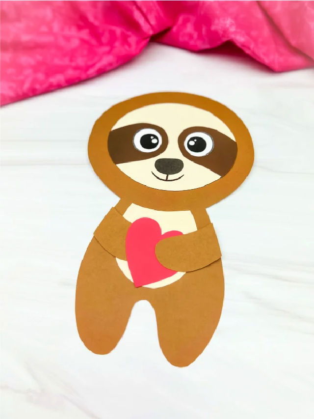 DIY Sloth Heart Valentin