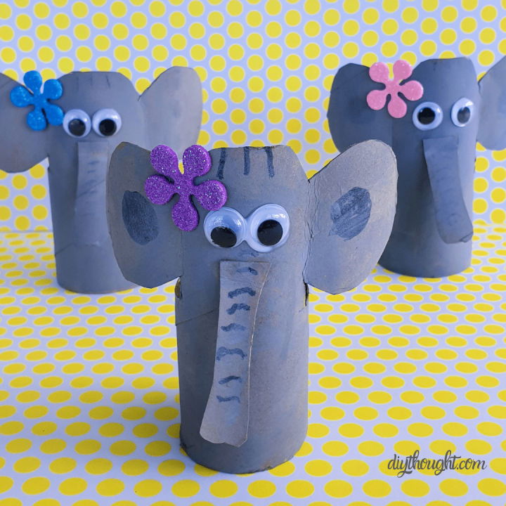 DIY Toilet Paper Tube Elephant